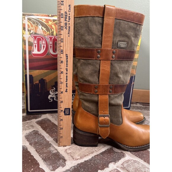 DURANGO World Traveler Women's Wellington Boot Size 6M Pull On Canvas &‎ Leather - Picture 6 of 16